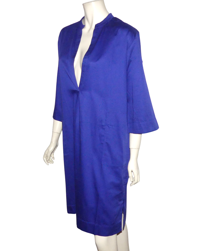 seconde main luxe en ligne eres robe occasion coton bleu ...