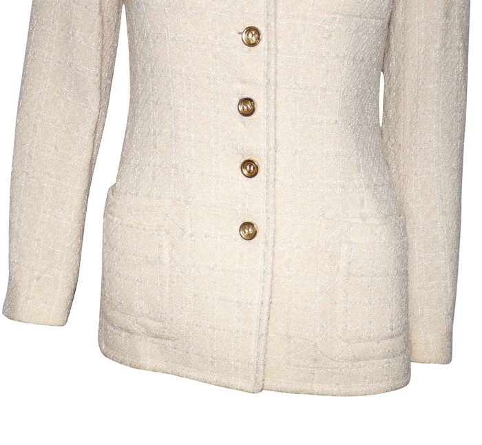 Veste En Laine Et Coton Sonia Rykiel Taille 40 - Couleur Rose Noir - Occasion Très Bon état