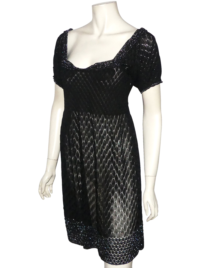 Veste Missoni Noire Taille 46 - Style College En Maille De Laine, Occasion Très Bon état