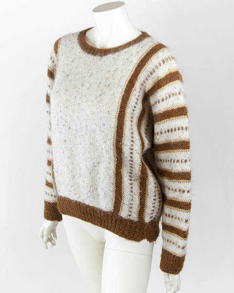 Cardigan En Laine Vintage Past Times - Motif Sapins Bleu, Taille L, Neuf Sans étiquette