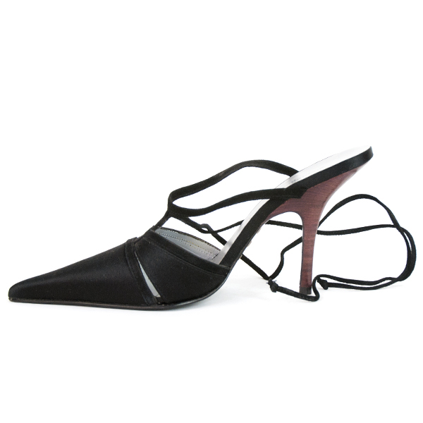 Escarpins STEPHANE KELIAN Cuir Noir & Beige - Pointure 39.5, Talon +7 Cm, TBE