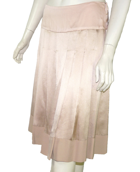 Jupe Droite En Soie Les Petites - Taille 36, Longueur Genou, Couleur Marron, Occasion Très Bon état