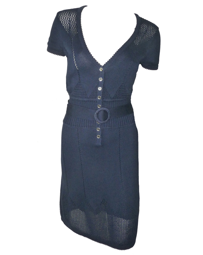 Robe Noire Catherine Malandrino Taille M - Robe Portefeuille (wrap), Neuve Sans étiquettes, Coupe Classique