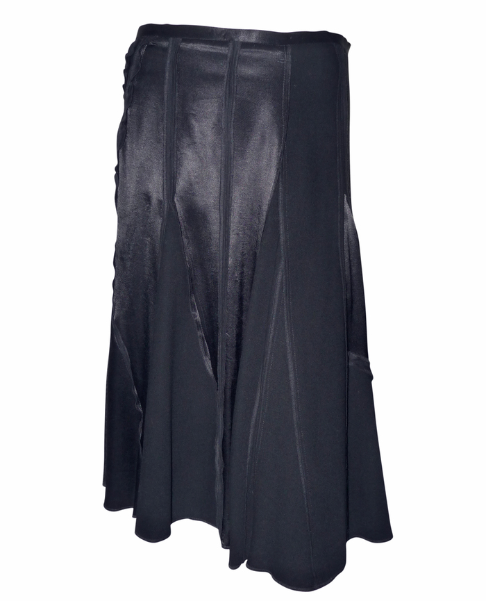 Jupe Mi-longue En Laine Et Cachemire Noire - Sonia Rykiel Taille 38 - Très Bon état