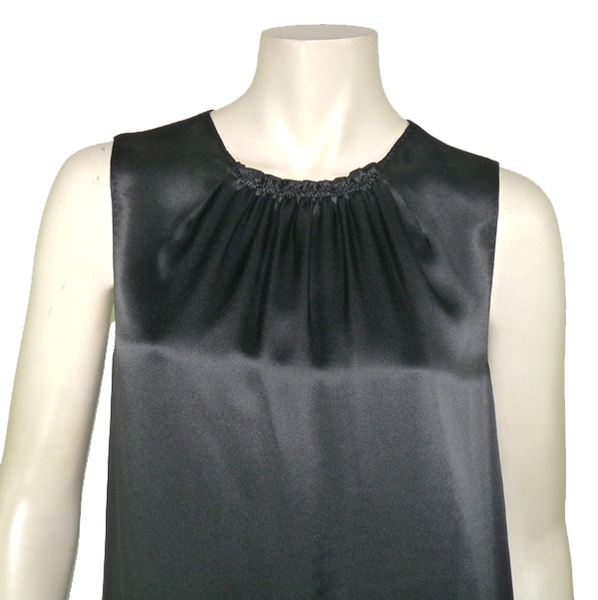 Robe De Cocktail En Soie Noire Elie Tahari - Taille 8 - Neuve Avec étiquettes - Style Sheath Sans Manches