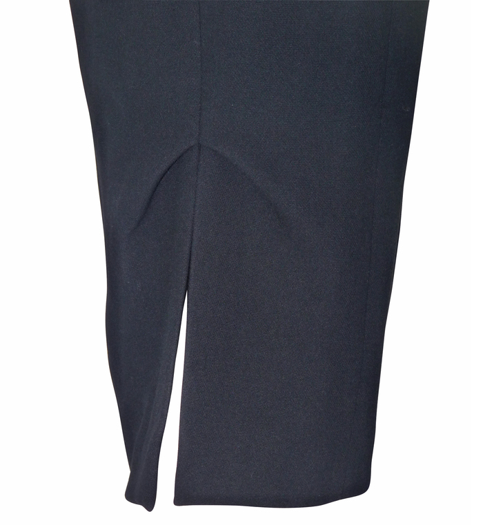 Jupe Crayon En Laine Mérinos Alexander Wang - Noire, Taille S, Avec Fronces Sur Le Côté - Neuf Avec étiquette !