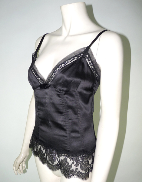 Robe Longue Noire En Soie Pour Fille - Dolce & Gabbana Taille 5 Ans - Occasion Excellent état