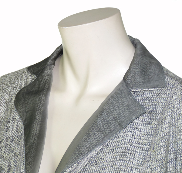 Veste Légère DEVERNOIS En Lin Et Soie – Couleur Taupe, Taille 44/46, Impeccable D'occasion