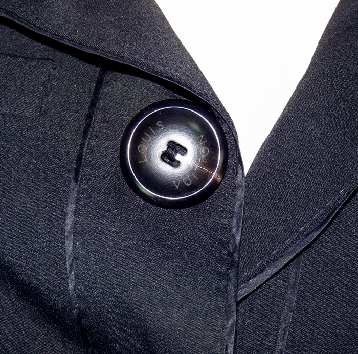 Veste Vintage Jean Louis Scherrer En Laine Noire - Taille 38 - Occasion Très Bon état