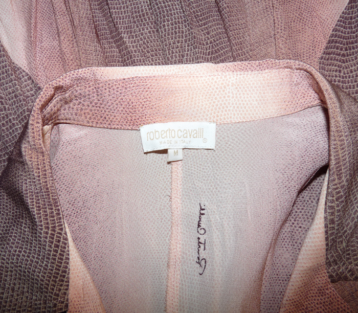 Short élégant Femme ROBERTO CAVALLI En Soie Imprimé Fleurs - Taille 40/42 - Neuf Avec étiquettes