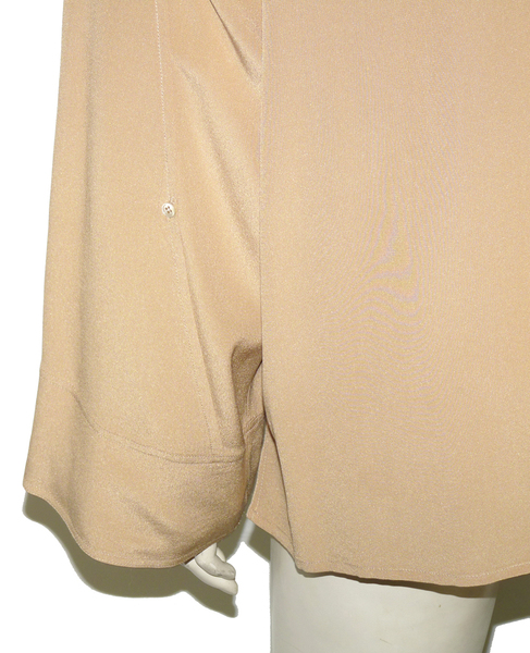 Chemisier En Soie Beige Clair Ballon - Taille 40 - Occasion Très Bon état