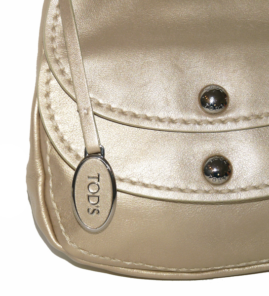 Petit Sac à Main Tod's En Cuir Vintage - Occasion Très Bon état - Marron Fauve