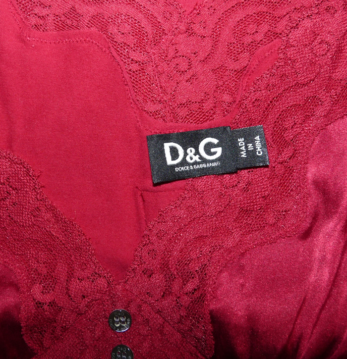 Tunique Débardeur Dolce & Gabbana En Soie Bleu Marine - Taille 38 - Occasion Très Bon état - Portée Une Fois