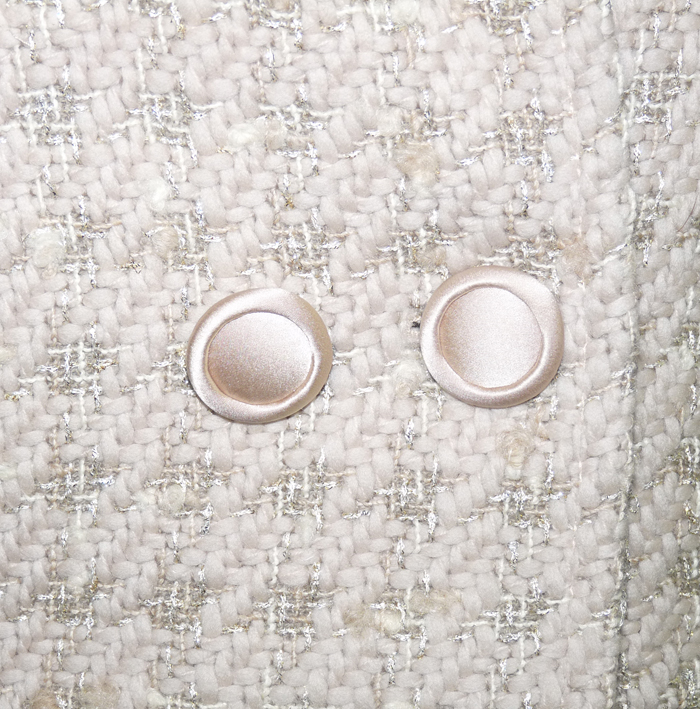 Veste En Tricot Blumarine Rose Beige - Taille 55 - Occasion En Excellent état - Fabriquée En Italie