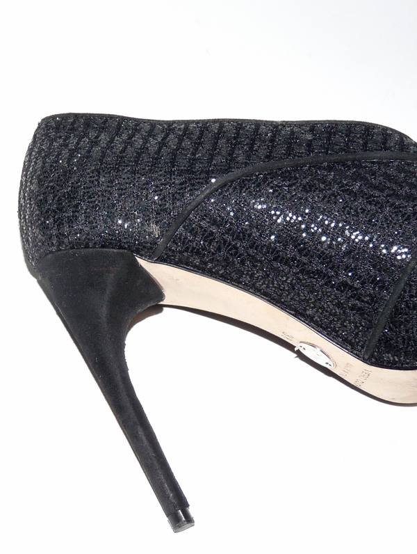 Escarpins Dolce & Gabbana En Daim Noir Cloutés - Pointure 37 EU / US 7 - Talons Hauts Aiguilles, Neufs Sans Emballage - Prix Boutique 495$, Pièce Rare