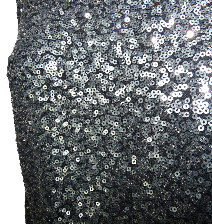 Haut Noir à Paillettes Zadig & Voltaire, Taille 34, Manches Longues, Coton, Très Ajusté - Neuf Avec étiquettes, Style Chic