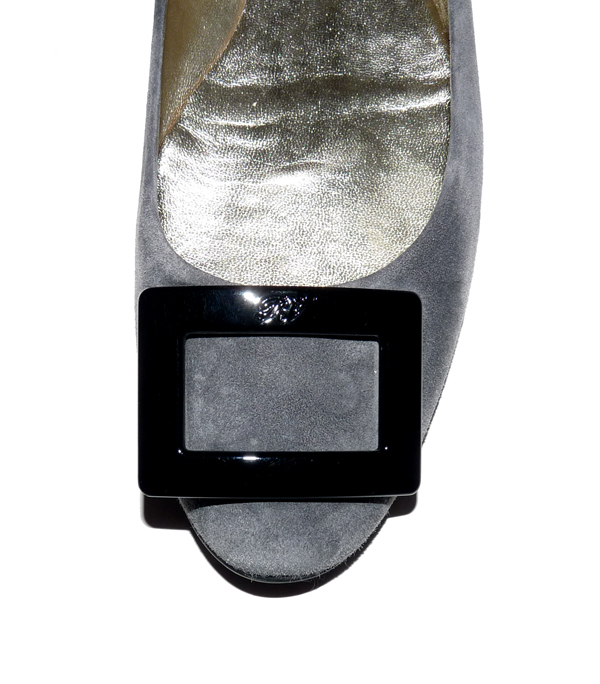 Ballerines Daim Roger Vivier Pointure 36,5 Marron - Occasion Superbe état Authentique