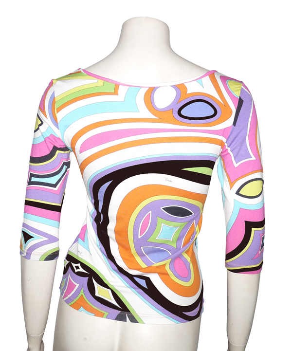 Tee-shirt Emilio Pucci Tons Pastel - Occasion Très Bon état