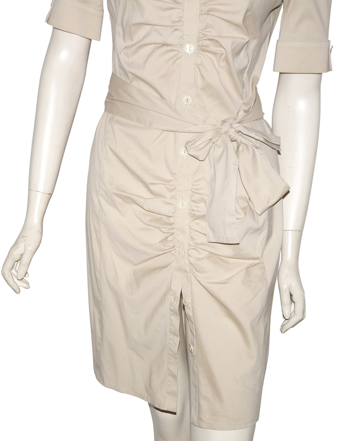 Robe Bustier Patrizia Pepe Beige Taille 36 FR (40 IT) - Coton Moulant - Neuf Avec étiquettes
