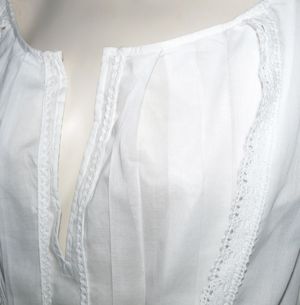 Blouse Tunique Dice Kayek En Coton Et Dentelle - Taille 38/40, Blanc, Jamais Portée