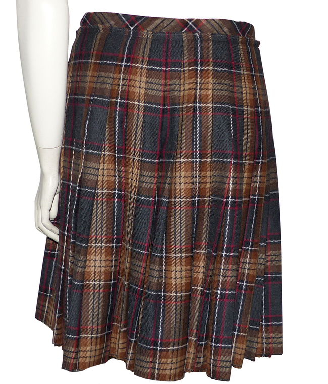 Kilt/jupe écossaise St.Michael En Laine Et Acrylique - Taille S/XS (tour De Hanches 37") - Occasion Très Bon état
