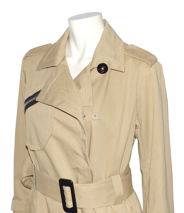 Trench-Coat Beige Luxueux Sonia Rykiel Taille 40 (FR) - Ajustable - Comme Neuf - Occasion Très Bon État