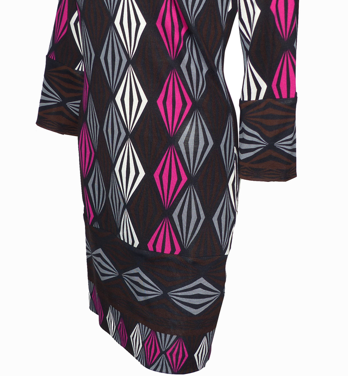 Robe Diane Von Furstenberg – Taille 4 – Manches Longues – Motif éclaboussures De Peinture – Occasion Excellente état