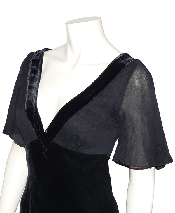Robe Tunique Blouson Catherine Malandrino – Soie – Bleu Gris – Taille 2