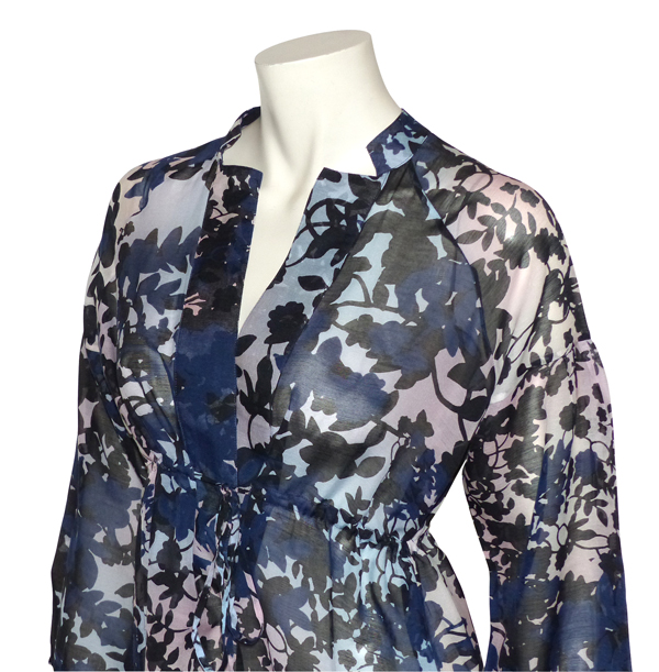 Robe Drapée Diane Von Furstenberg - Taille 0 - Voile De Soie Doublé Coton - Occasion Très Bon état