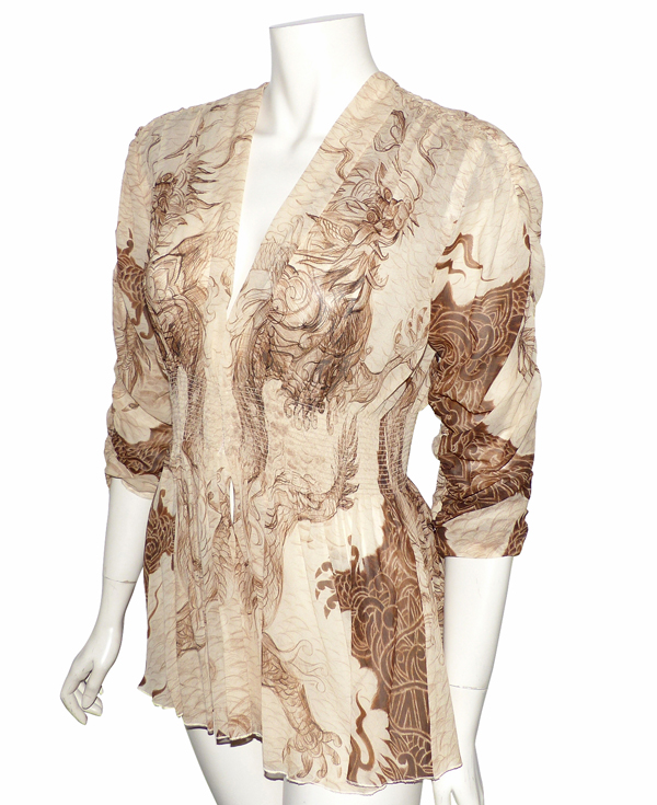Chemise 100% Soie Jean Paul Gaultier Taille 40 - Multicouleur - Occasion Très Bon État
