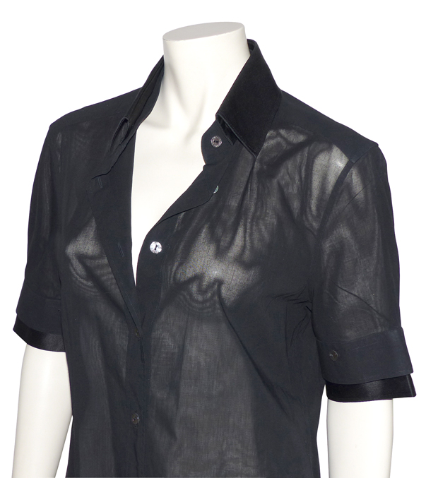 Chemisier Dolce & Gabbana Noir Maille Dentelle - Manches Longues - Taille S (IT 40) - Occasion Très Bon état