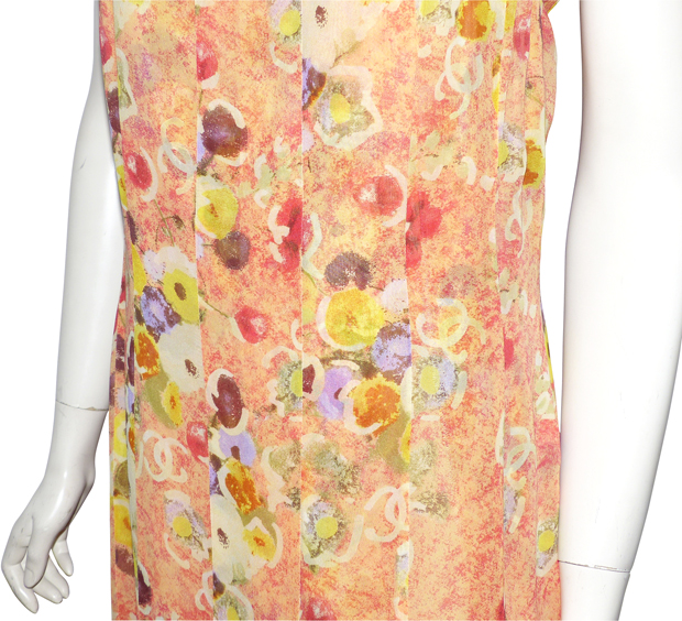 Robe En Soie Orange Laundry - Taille 6/Moyenne, Modèle Asymétrique Et Sans Manches