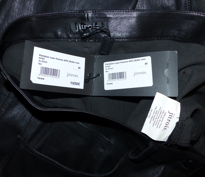 Robe Courte En Cuir Noir Jean Claude Jitrois - Taille 38, Occasion Très Bon état, Fabriquée En France