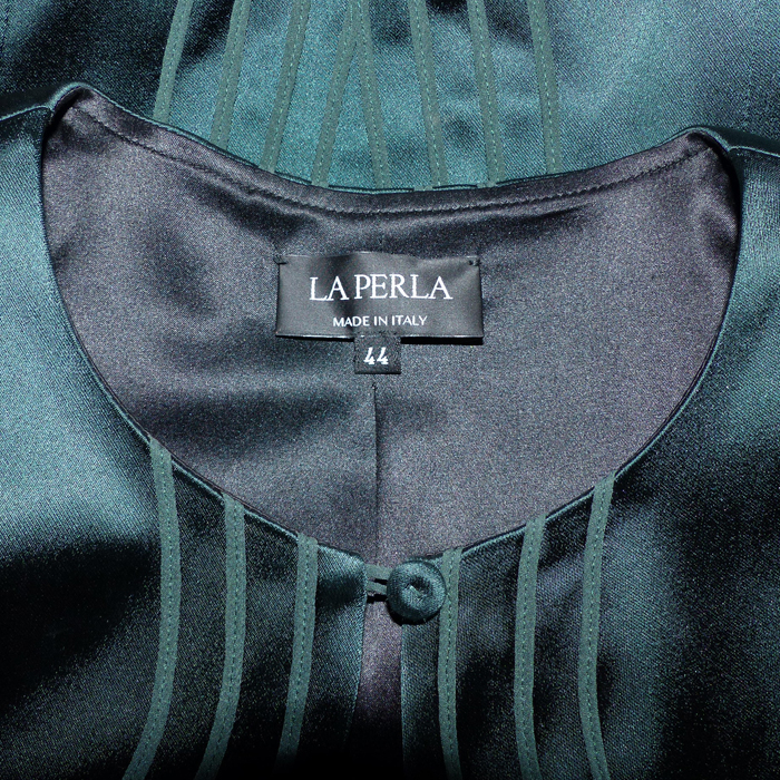 Boléro La Perla 'Occhi Verdi' - Taille 42 (90-95), Noir, Cache-cœur, Neuf Sans étiquette