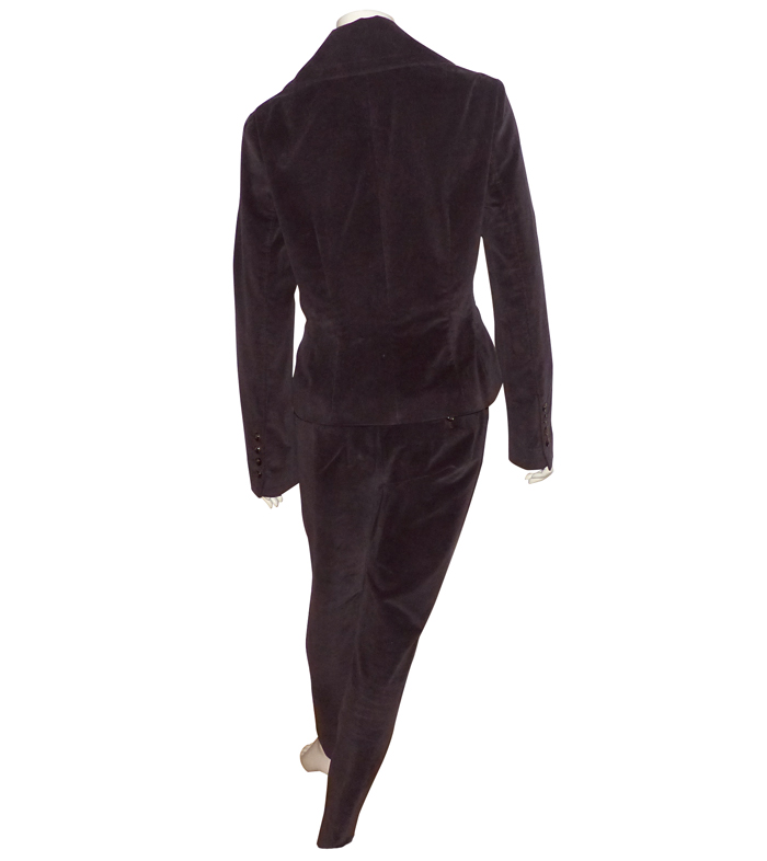 Élégant Pantalon Mango Velours Soie Mélangé Noir T.M NEUF+ETIQUETTE