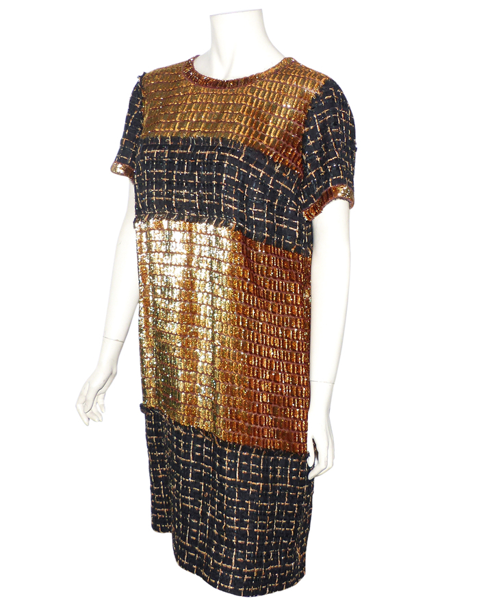 Robe Adorable Maliparmi En Soie Et Viscose - Taille 36 (IT 40), Multicolore, Patchwork