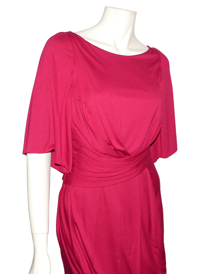 Robe Ungaro Fuchsia Manches Longues Noir - Taille 44 - Style Festif - Occasion Parfaite