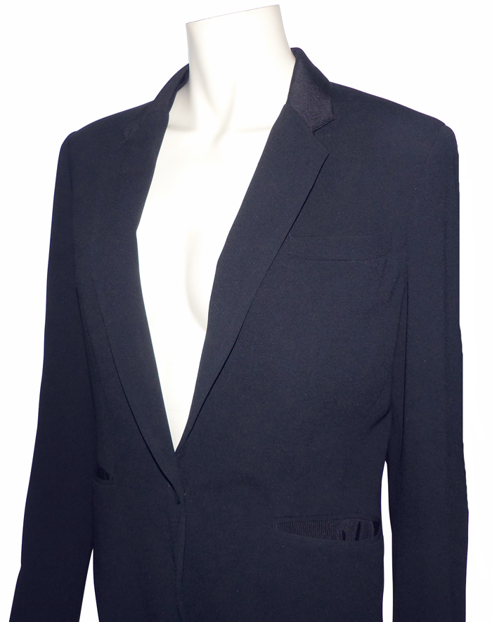 Veste Cuir Noir Oversize Rag & Bone Taille 2 (femme) - Style Moto échantillon Neuf