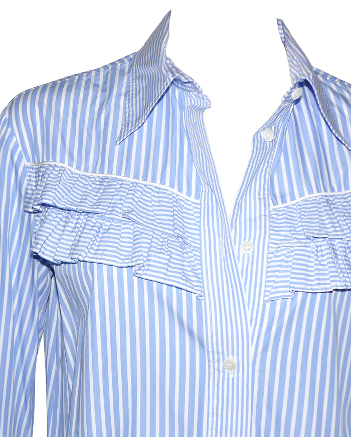 Veste Chemisier Marinière Vintage à Rayures Bleu Et Blanc - Taille 40/42 - Neuf Sans étiquettes