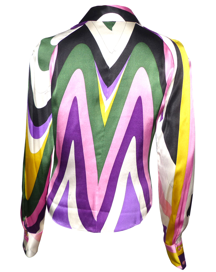 Chemisier Multicolore ONE STEP Avec Empiècements En Soie - Taille 38 - Occasion TB état
