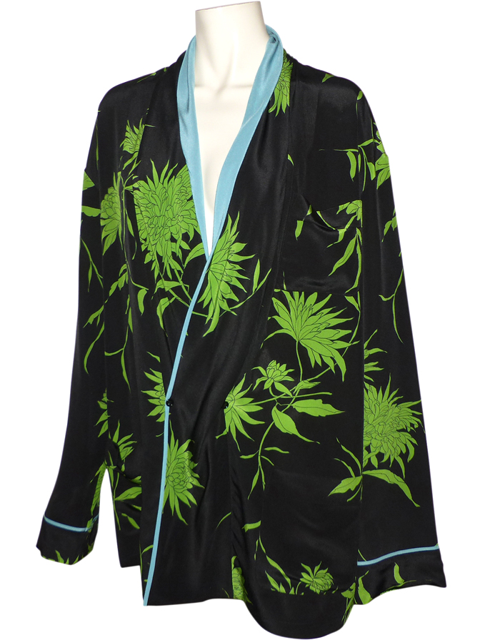 Tunique-Veste Haider Ackermann - Soie Noire, Taille 38, Occasion Très Bon État