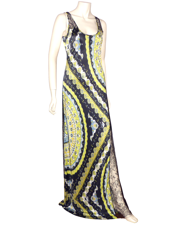 Robe De Nuit Vintage Années 60 Emilio Pucci - Style Bohème Floral, Taille M, En Nylon !