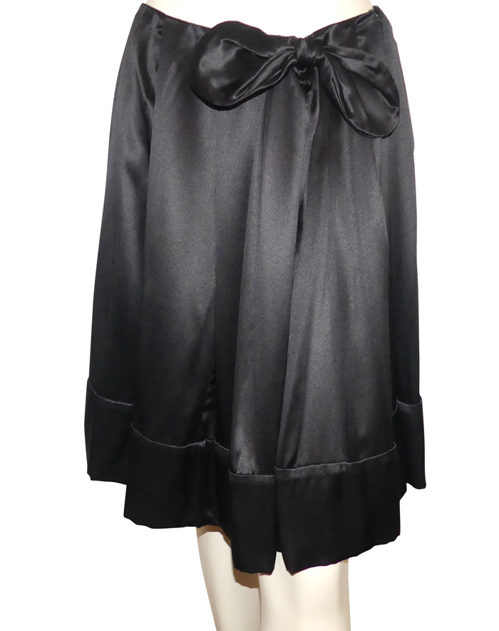 Jupe Légère En Soie Noire HEINE - Détails Floraux, Taille 44, Neuve Avec étiquettes