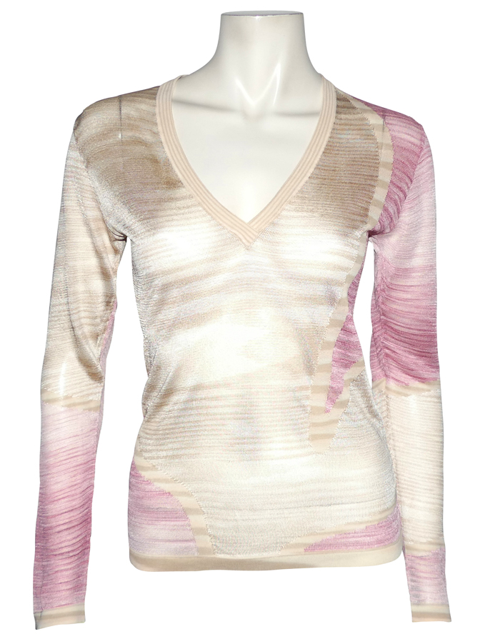 Pull Rose Alaïa En Viscose - Taille 38 (M), Neuf Avec étiquettes, Coupe Regular