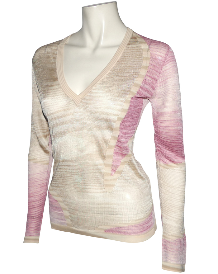 Pull Missoni Rouge Taille S - Laine Femme Occasion Très Bon État