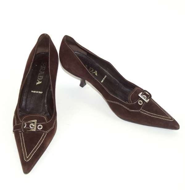 Escarpins Coccinelle En Cuir Marron Noisette - Pointure 38, Talons Hauts, Occasion Bon état